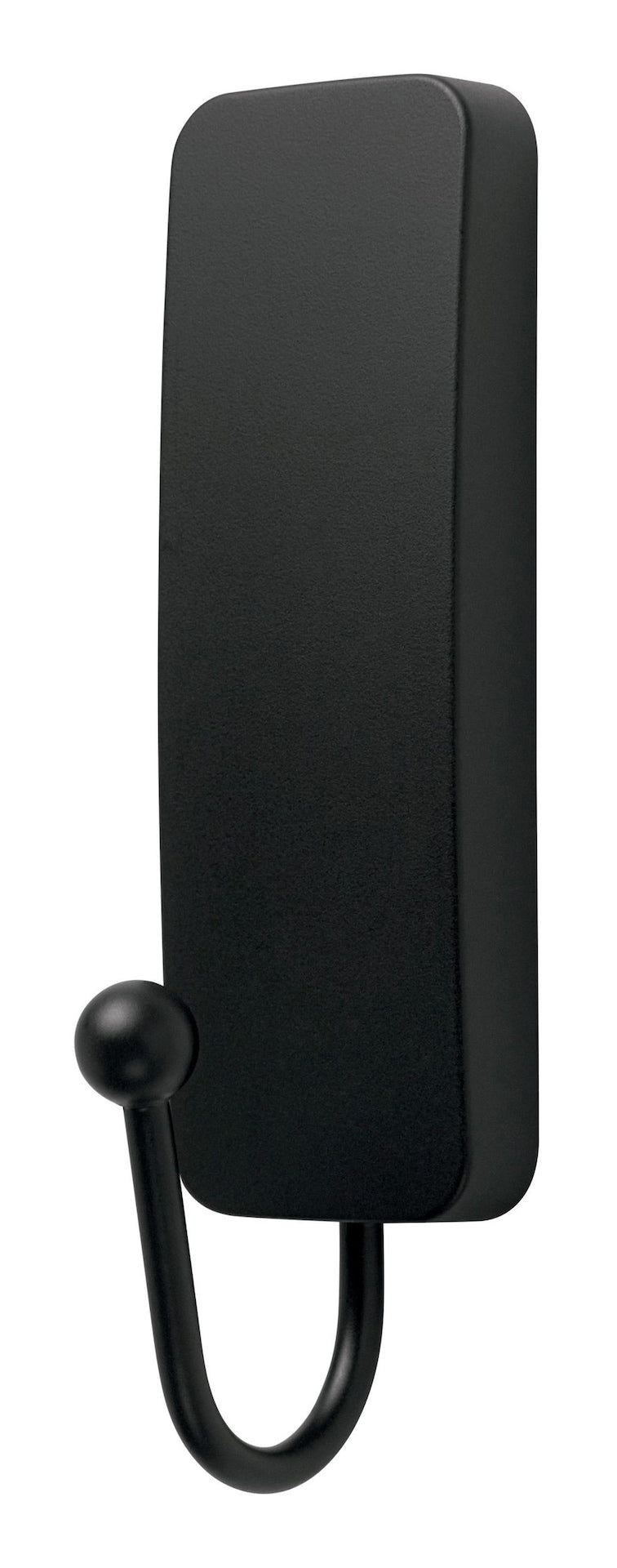 Command Medium Decorative Hook with Adhesive Strips, Matte Black, 3-lbs, 1 Strip per Pack L4