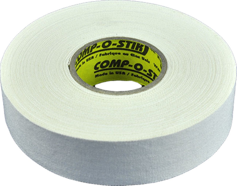 Comp-o-stik Cloth Hockey Stick Tape, White, 24-mm x 15-m, 4-pk S8