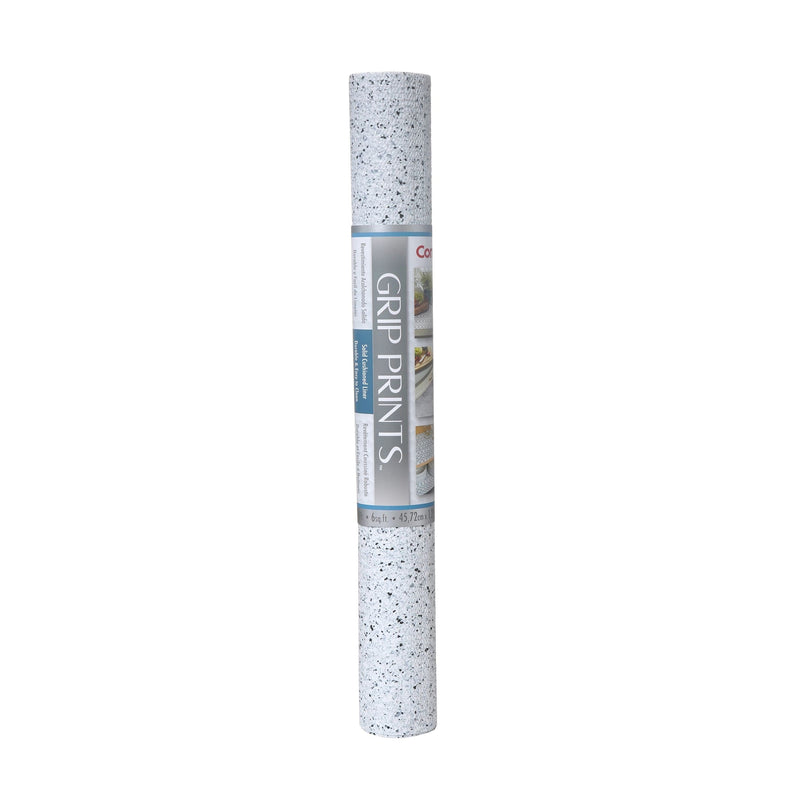 Con-Tact Grip Prints Non-Adhesive Cushioned Shelf/Drawer Liner, White Granite, 18-in x 4-ft K5