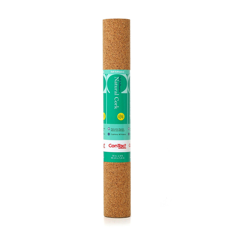 Con-Tact Self-Adhesive Multi-Use Cork Shelf/Drawer Liner & Bulletin/Message Board, 18-in x 4-ft A4