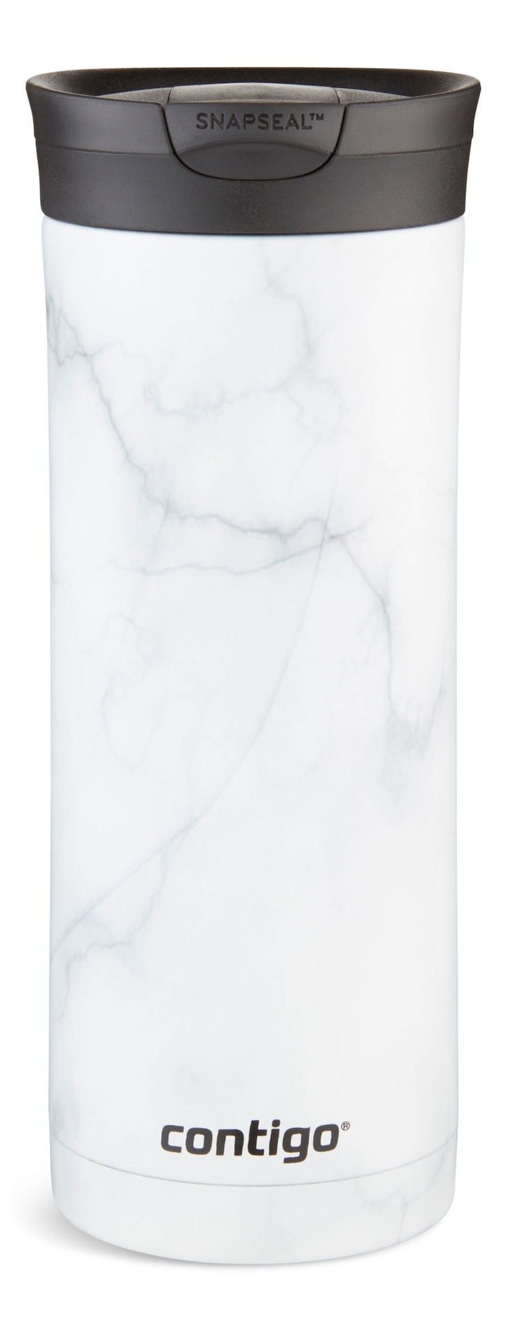 Contigo Huron 2.0 Couture Insulated Stainless Steel Travel Mug, Leak-proof Lid, White Marble, 20-oz N5