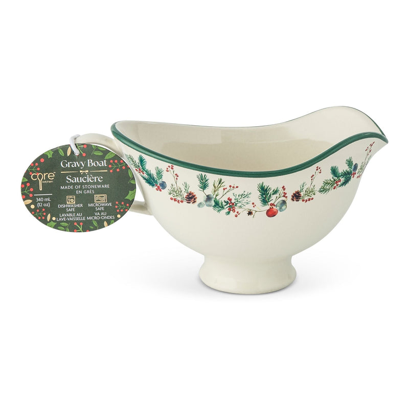 Core Home Winter Berry Gravy Boat, 9.9-cm, Dishwasher Safe Q7