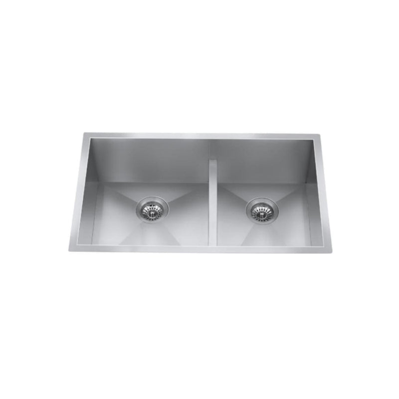 CraftX CXZD771L 32-in Low Divide Stainless Steel Double Bowl Sink S7