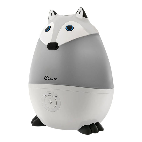 Crane Pediatric Cool Mist Humidifier with Vapor Tray and Diffuser, Raccoon J3
