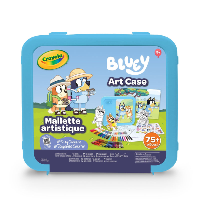 Crayola Bluey Art Case, 78 Pieces, Multicolour D5