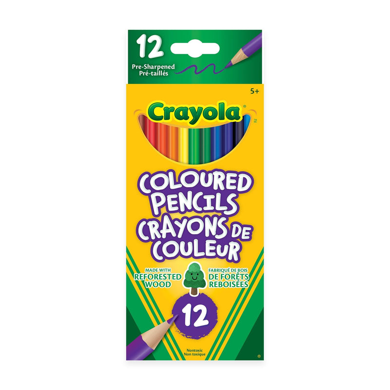 Crayola Coloured Pencils, 12 Pieces, Multicolour Q0