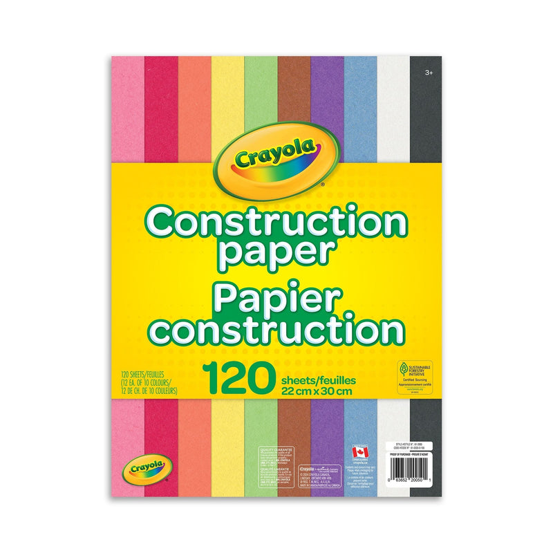 Crayola Construction Paper, 120 Count, Multicolour P1