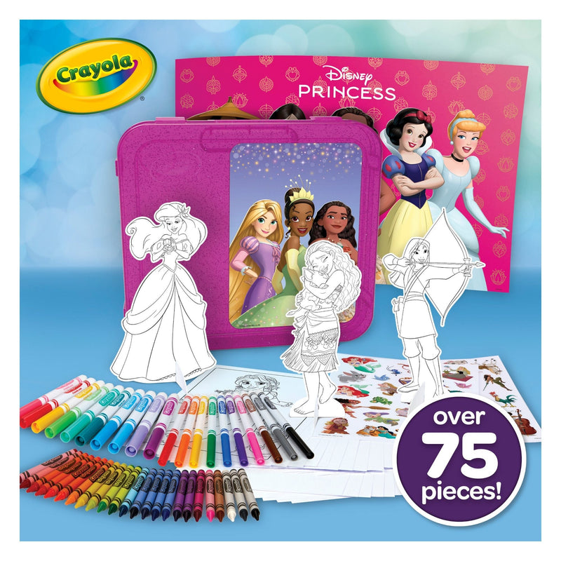 Crayola Disney Princess Art Case, Arts & Crafts Kit for Kids, 79-pc, Ages 5+ T5
