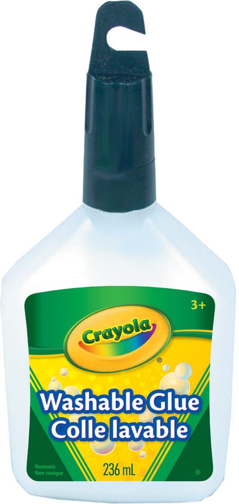 Crayola Washable Glue, White, 236-ml, for Arts & Crafts Y3