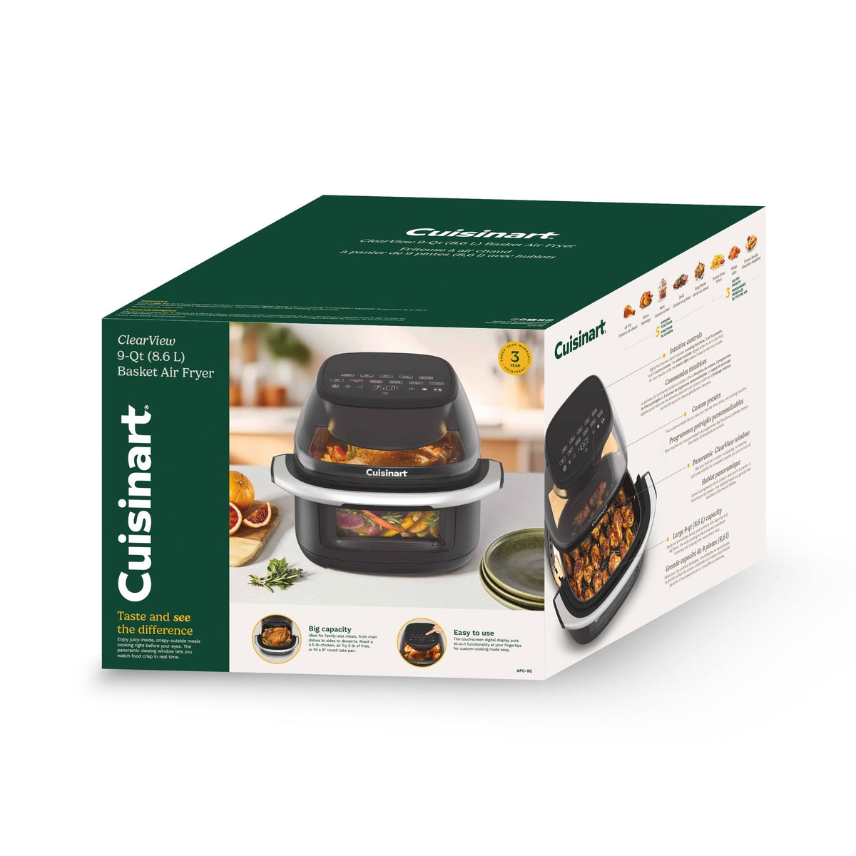 Cuisinart Glass Basket Air Fryer, 9-Qt