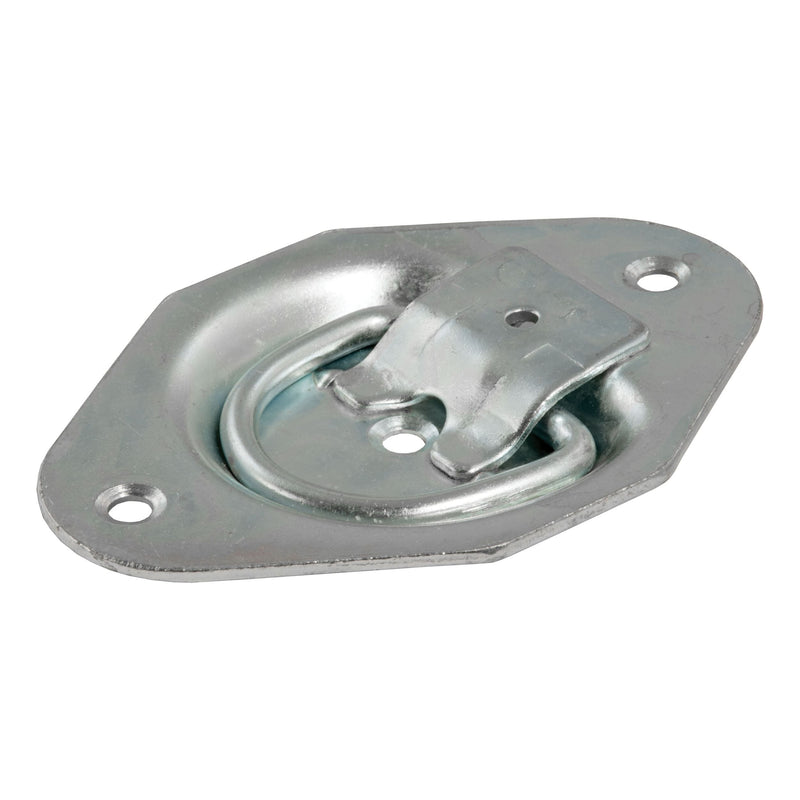 CURT 1-3/8-in x 1-7/8-in Recessed Tie-Down Ring (1200-lb, Clear Zinc) D1
