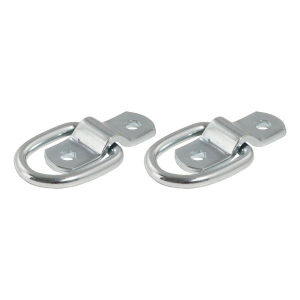 CURT 1-in x 1-1/4-in Surface-Mounted Tie-Down D-Rings, 1200-lb, 2-pk K3