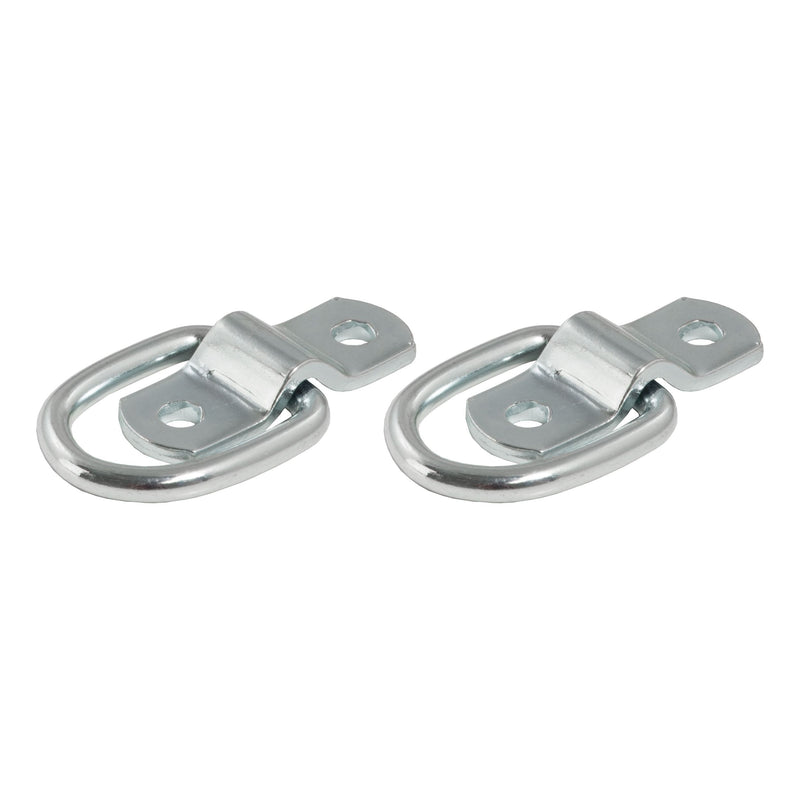 CURT 1-in x 1-1/4-in Surface-Mounted Tie-Down D-Rings, 1200-lb, 2-pk K3