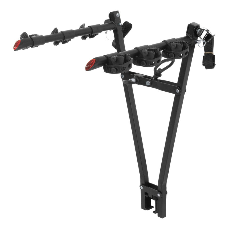 CURT 18013 Clamp-On 3-Bike Hitch Mount Bike Rack, Fits Over 2-in Receiver, Black I3