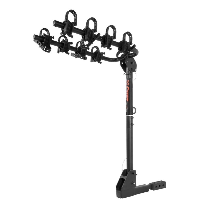 CURT 18030 2-Bike To 4-Bike Two Arm Hitch Mount Bike Rack, Fits 1-1/4, 2-in Receiver, Black I1