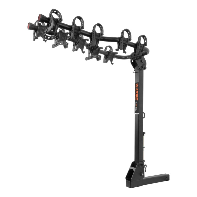 CURT 18065 Premium 5-Bike Two Arm Hitch Mount Bike Rack, Fits 2-in Receiver, Black Z8