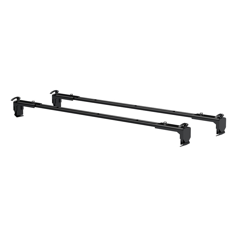 CURT 18122 Quick-Release Roof Rack Crossbars, Black Steel, Select Jeep Wrangler JK R9