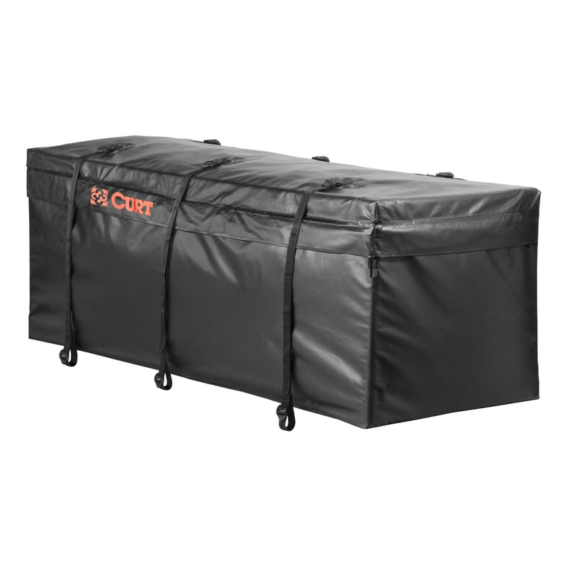 CURT 18210 Weather-Resistant Vinyl Roof Top Cargo Bag, Black, 56 x 18 x 21-in O3