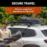 CURT 18219 Elastic Cargo Net with Hooks for Extended Roof Basket, 64 x 36-in