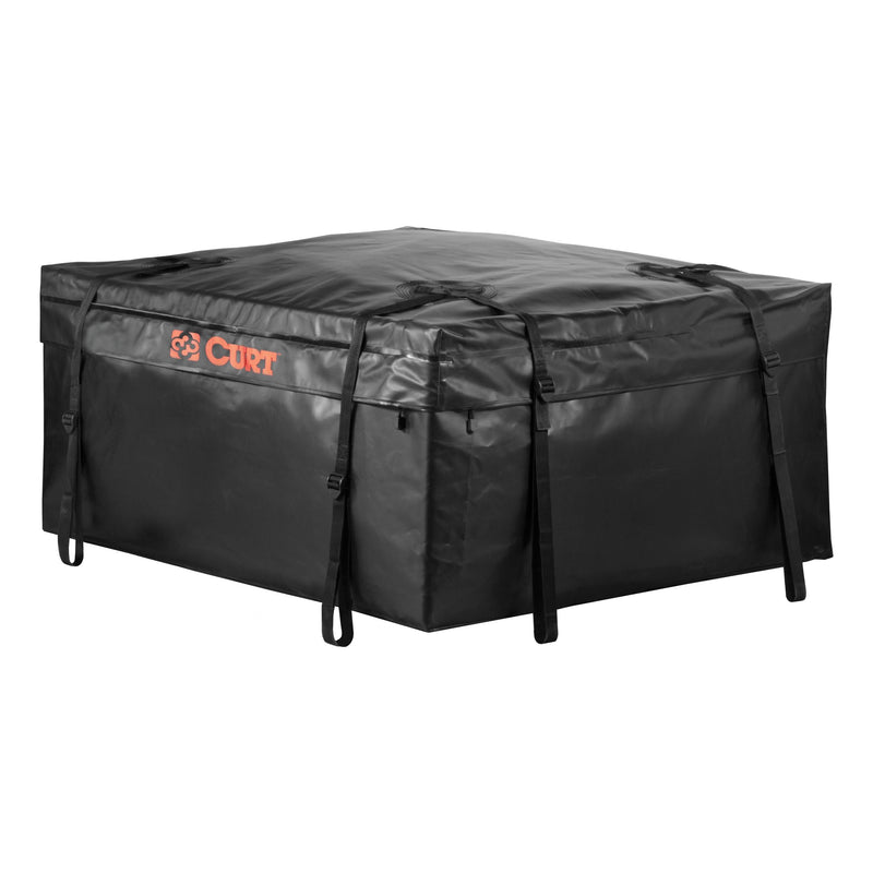 CURT 18220 Weather-Resistant Vinyl Roof Top Cargo Bag, Black, 38 x 34 x 18-in Y9
