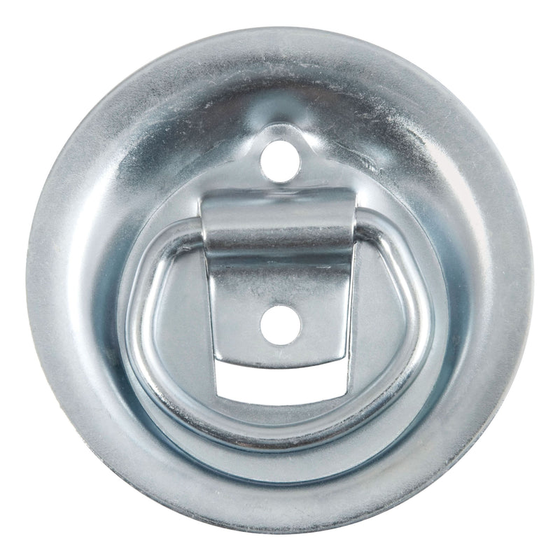 CURT 83710 1-1/8-in x 1-5/8-in Recessed Tie-Down Ring (1000-lb, Clear Zinc) Q9