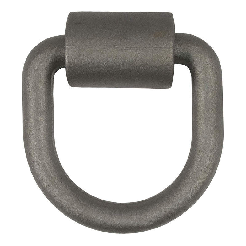CURT 83750 3 x 3-in Weld-On Tie-Down D-Ring (6,100 lbs, Raw Steel) F5