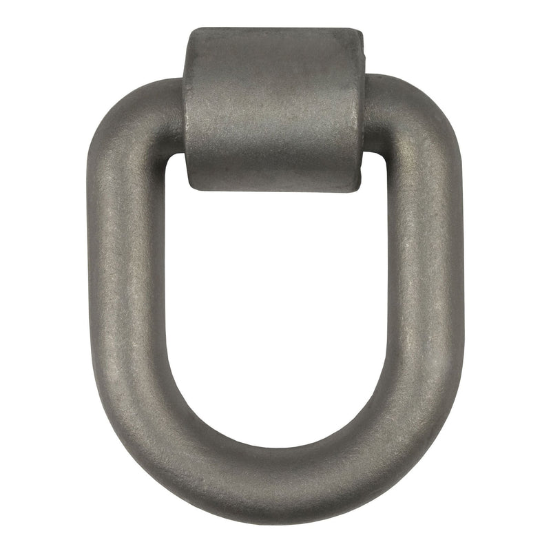 CURT 83780 3 x 4-in Weld-On Tie-Down D-Ring (15,587 lbs, Raw Steel) B3