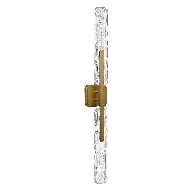 CWI Lighting Curva Integrated LED 36in Brass Vanity Light D3