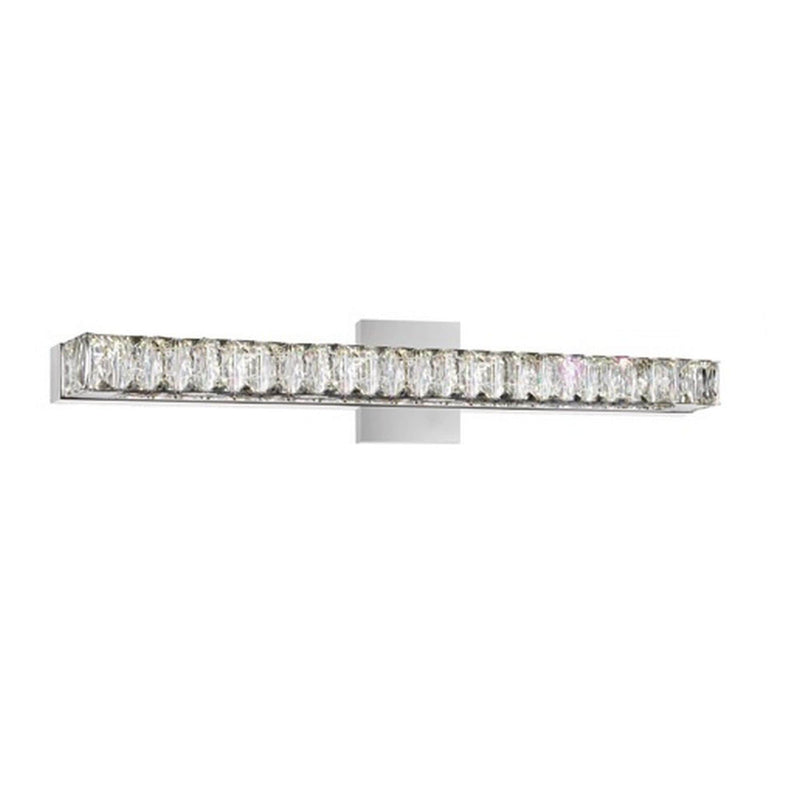 CWI Lighting Milan LED Vanity Light, Chrome, 24-in K9