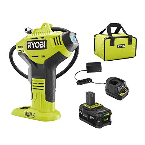 Cordless High Pressure Inflator with Digital Gauge & 18V Lithium-Ion Battery, Portable Tire & Sports Equipment Pump O3