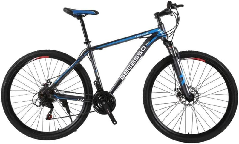 21-Speed Men's Mountain Bike Double Disc Brake 29 Inches All-Terrain City Bikes Adults Only Outdoor Cycling Hard Tail Front Suspension,C A2