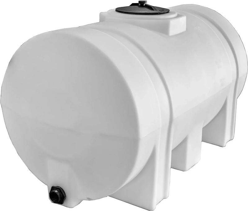 Horizontal Polyethylene Reservoir Water Tank with Legs, 550 Gallon, Made in the USA, Poly Tank for Water and Non-Flammable Liquids, Rust and Corrosion Proof X9