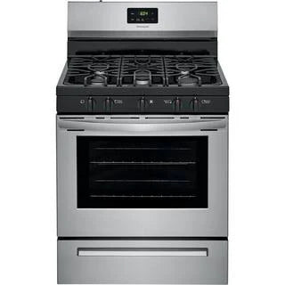 Frigidaire 30 in. 5 Burner Freestanding Gas Range in Stainless Steel FCRG3052AS W5