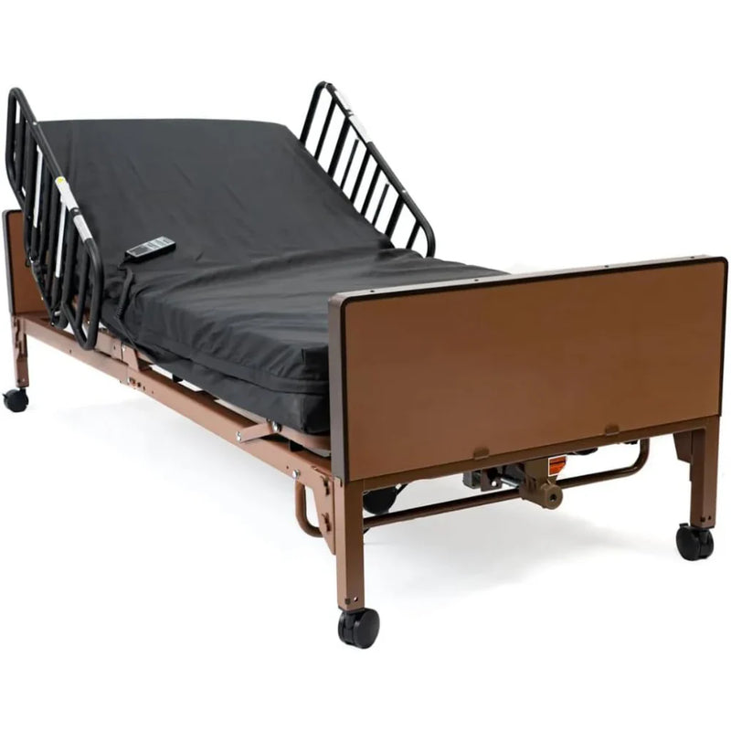 Fully Electric Hospital Bed Set, Foam Mattress, Half Rails Z5