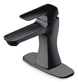 Danze Aztek Single Handle 4-in Centreset Bathroom Sink Faucet with Pop-up Drain, Matte Black