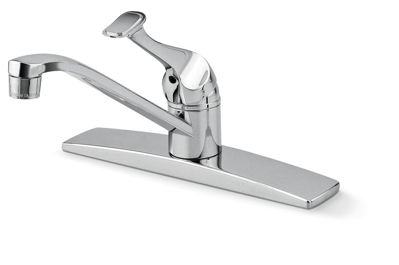Danze Single Handle Metal Lever Kitchen Faucet, Chrome F9