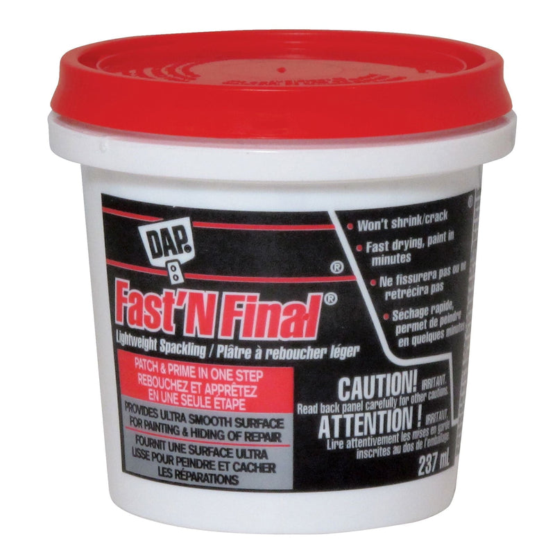 DAP Fast N' Final Lightweight Spackling, 237-mL Q5