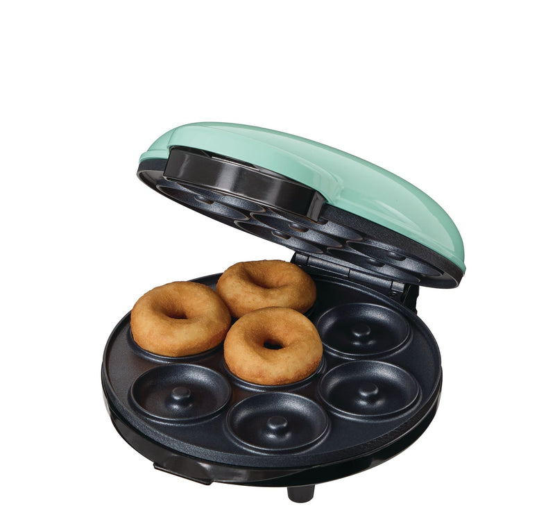Dash Express Mini Compact Electric Donut Maker, Non-Stick Surface, Aqua L7