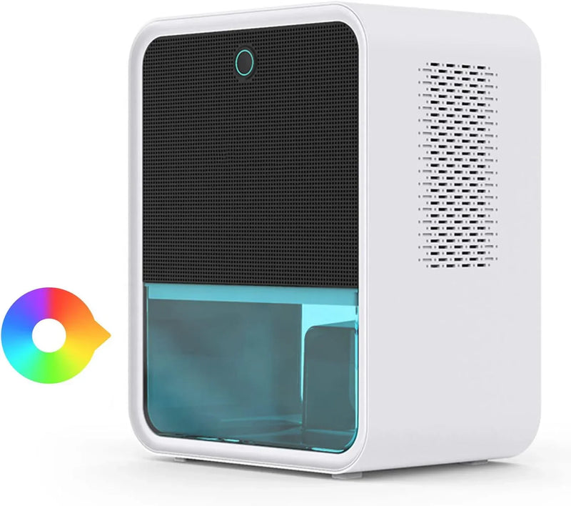 Bedroom Dehumidifier 2.2L Water Tank with Hygrometer RGB LED Light W7