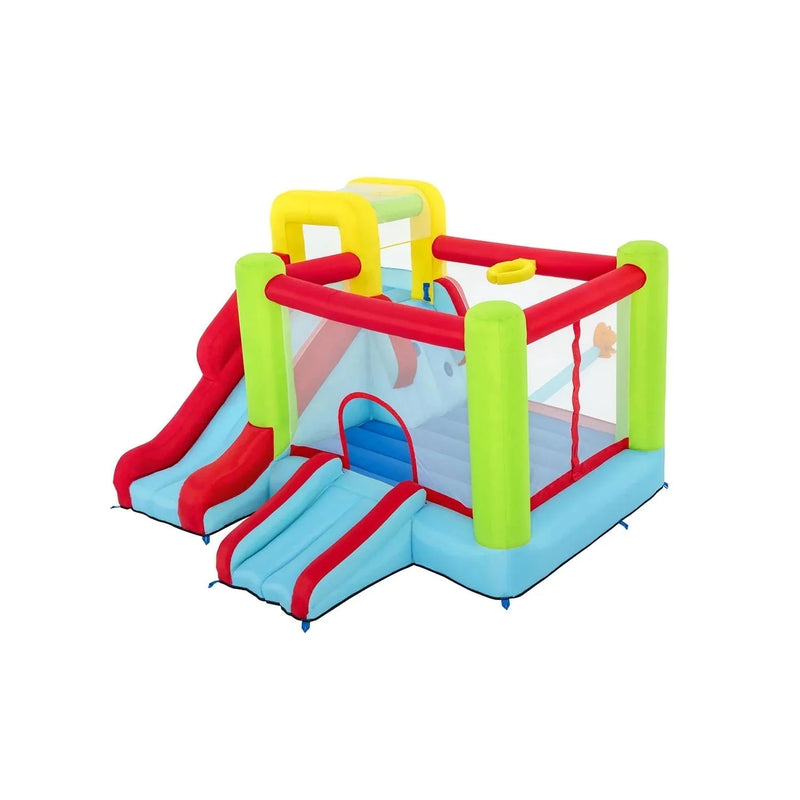 10' Inflatable Bounce House Park with Basketball and Slide. 126 Z9
