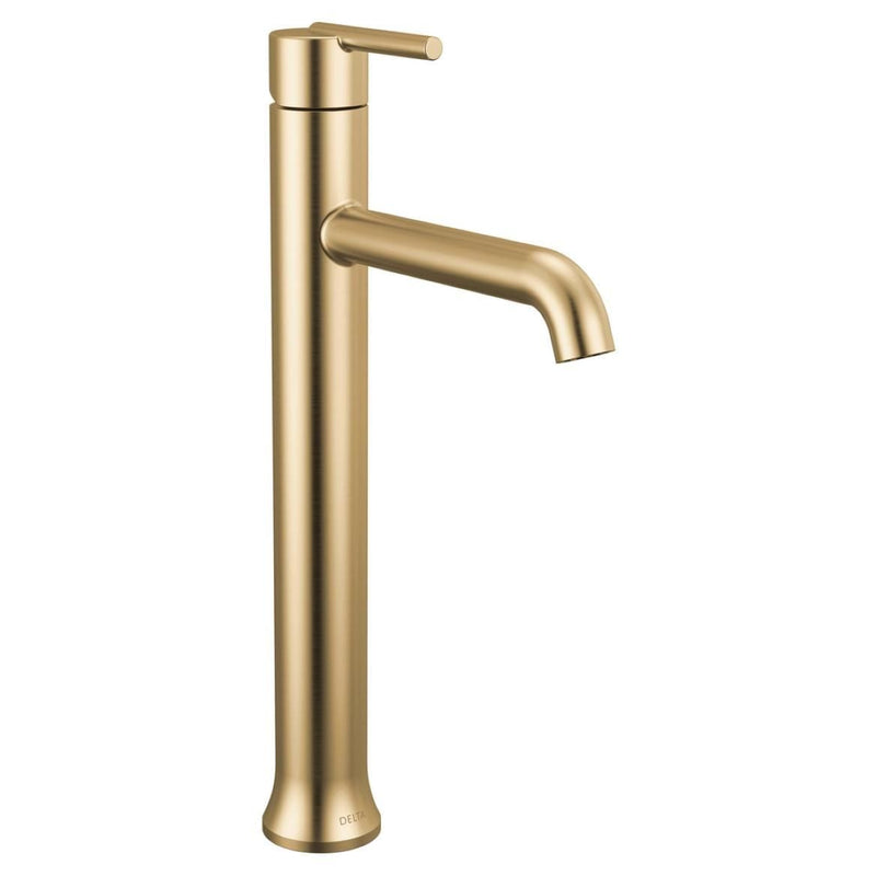 Delta 1-Handle Vessel Lavatory Faucet, Champagne Bronze A0