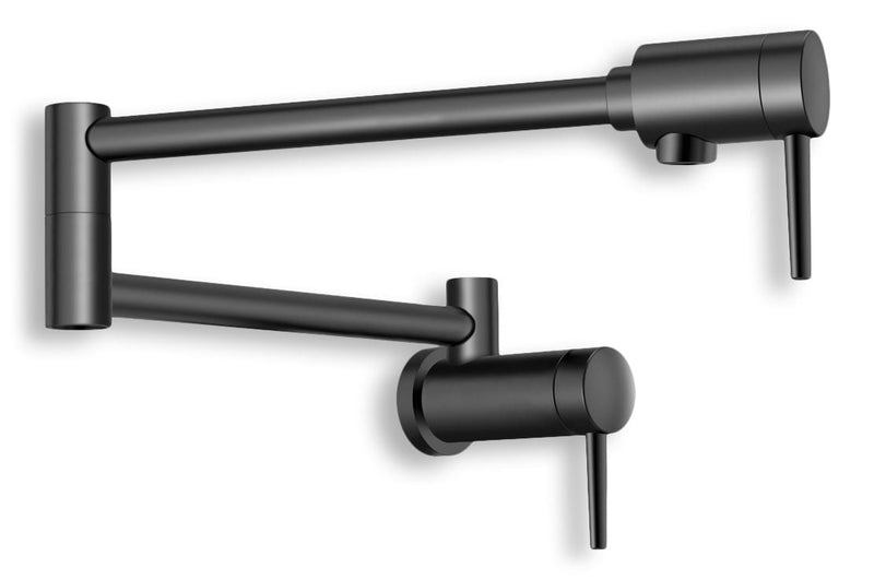 Delta Contemporary Wall Mount Pot Filler, Matte Black M7