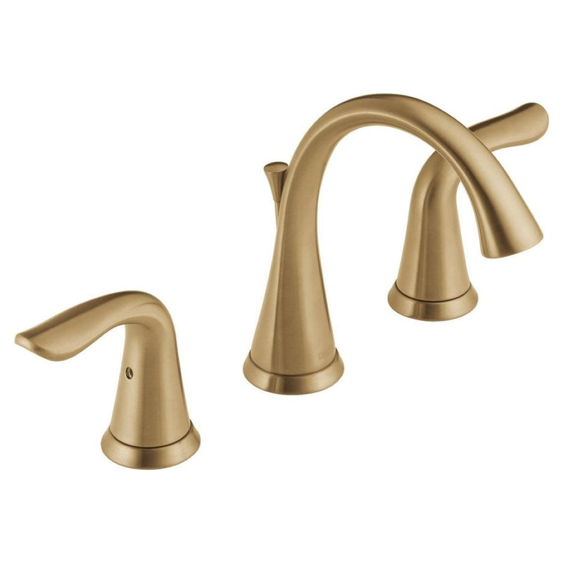 Delta Lahara 2-Handle Widespread Faucet, Champagne Bronze N7