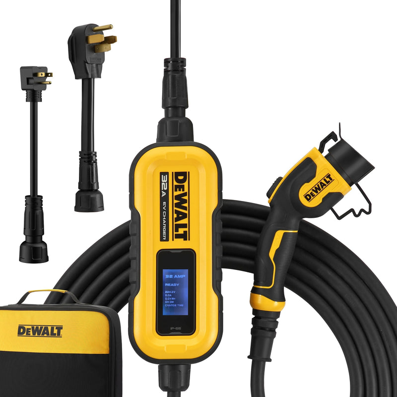 DeWalt 32A Level 1 & 2 NEMA 5-15 & 14-50 J1772 EV Charger K9