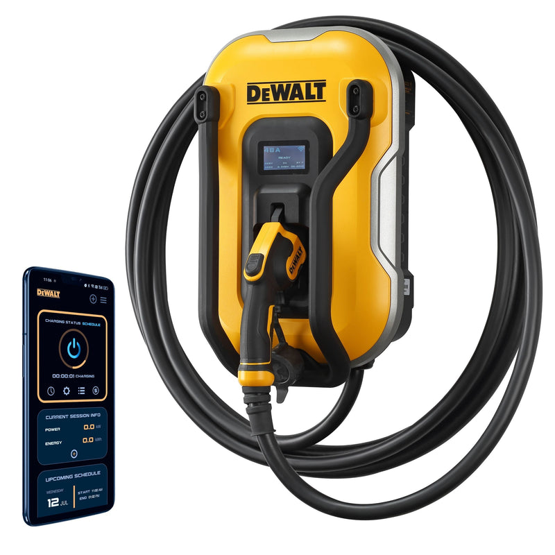 DeWalt 48A Wi-Fi Level 2 Hardwired J1772 EV Charger O9