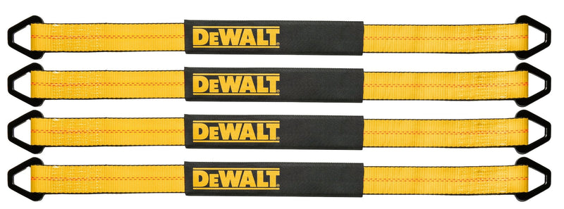 DEWALT DXBC80005 Premium Axle Strap Kit, 12000-lb Break Strength, 4-pk M5