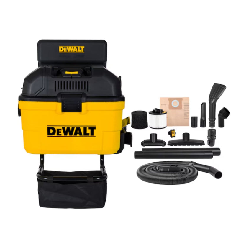 Dewalt DXV06G Wall-Mount Wet/Dry Vacuum with 5 Peak Horsepower Motor, 23-L Y7