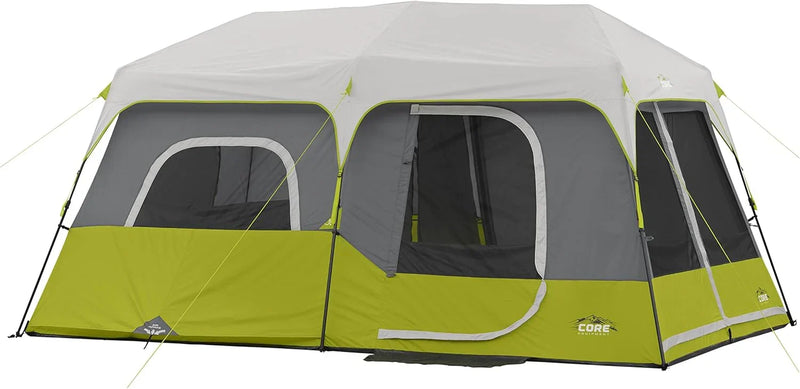 Core 9 Person Instant Cabin Tent - 14' x 9', Green (40008) K4