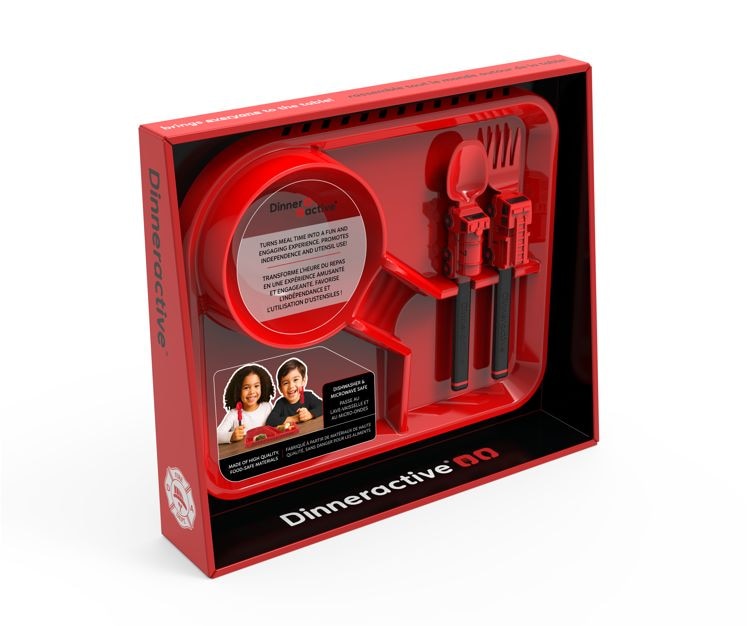 Dinneractive Danawares Firefighter Theme Plastic Meal Tray Set, 3-pc X1