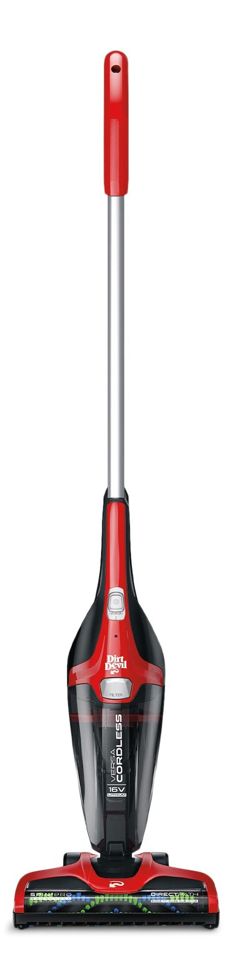 Dirt Devil Versa Cordless Stick Vacuum, Lightweight, Red X8